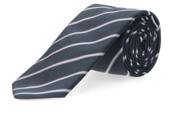 Donkerblauwe das met strepen Hugo Boss