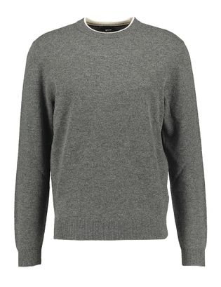 Hugo Boss Lichtgrijze trui met v-hals Baram
