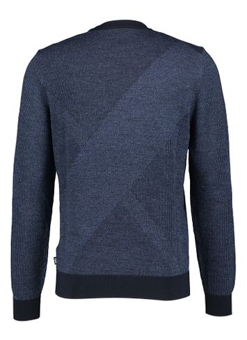 Donkerblauwe trui met details Hugo Boss