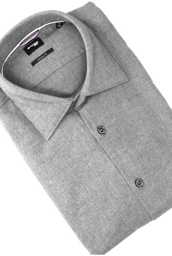 Medium grey katoenen hemd (regular fit) en lange mouwen Hugo Boss
