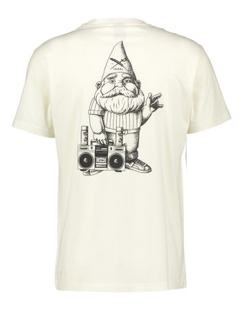 Ecru t-shirt met kabouter opdruk Iriedaily