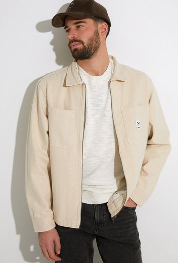 Beige overjas met rits Iriedaily