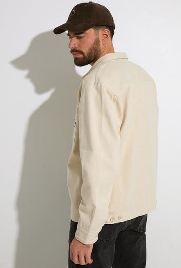 Beige overjas met rits Iriedaily