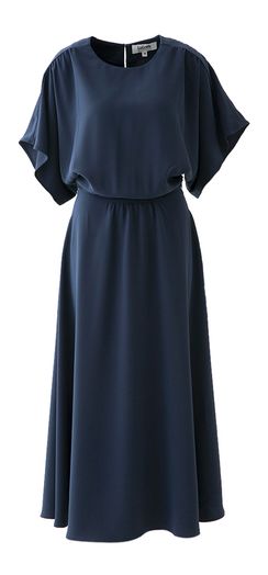 Blauwe lange jurk Livia Lalotti