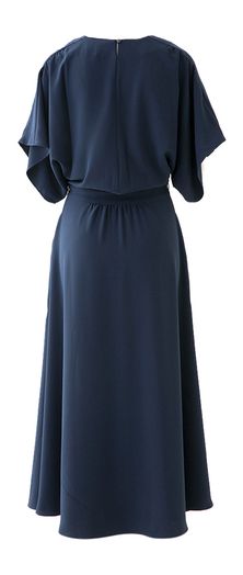 Blauwe lange jurk Livia Lalotti