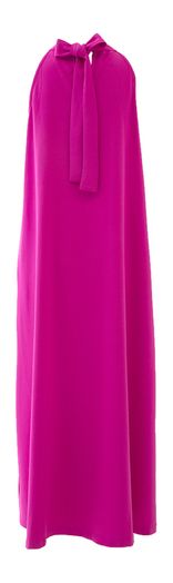 Fushia lange roze jurk met halternek Marcha Long Lalotti 