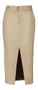 Beige kokerrok met split Siesqo Lalotti 