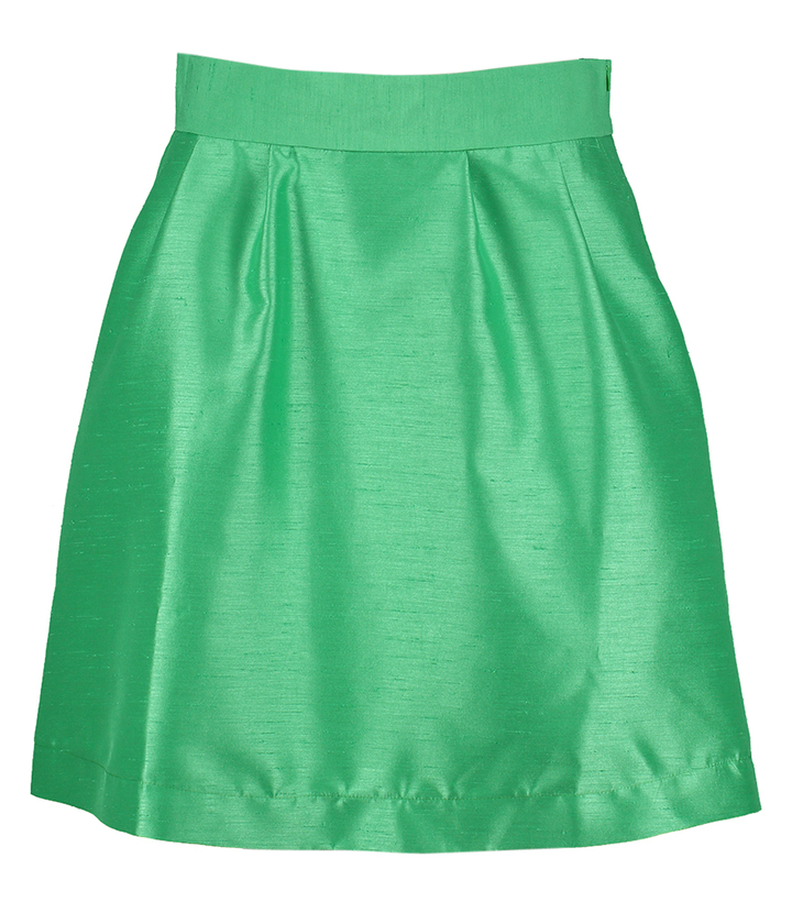 Groene geklede korte rok Lalotti