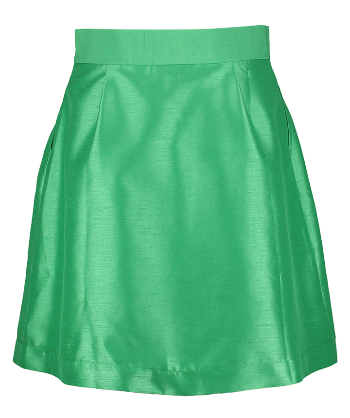 Groene geklede korte rok Lalotti