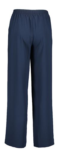 Donkerblauwe soepelvallende broek met elastiek Pipa Lalotti 