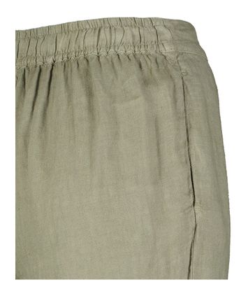Legergroene linnen broek Ginette Lalotti