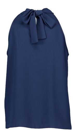 Blauwe top met halternek Marcha Top Lalotti