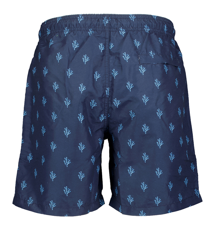 Navy zwmshort Mike sketched coral Shiwi 