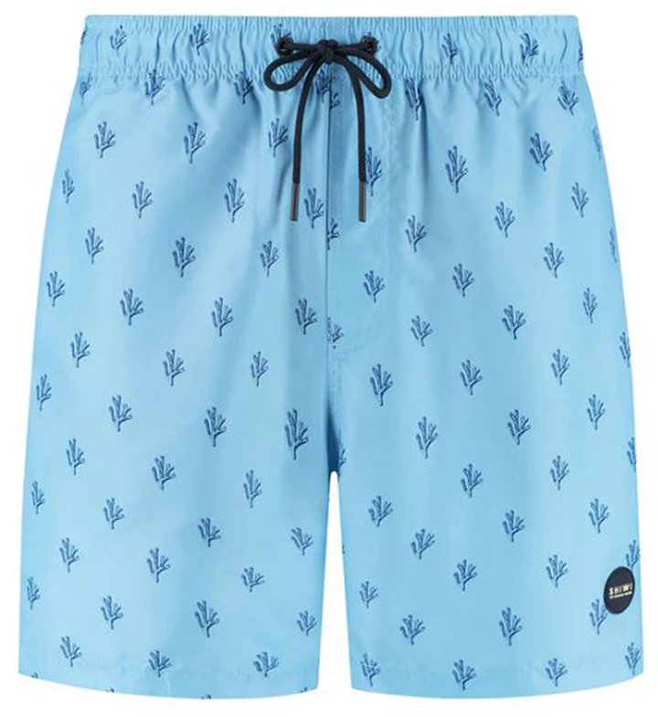  Blue sky zwemshort Mike sketced coral Shiwi