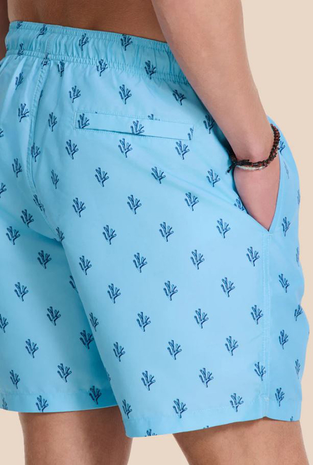  Blue sky zwemshort Mike sketced coral Shiwi