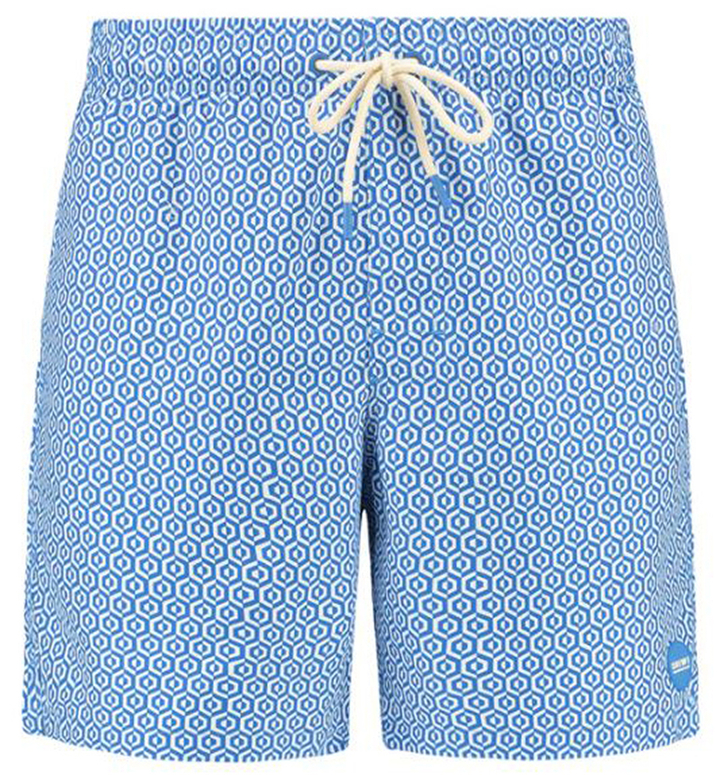 Blue cobalt zwemshort Mike geo tyle Shiwi 