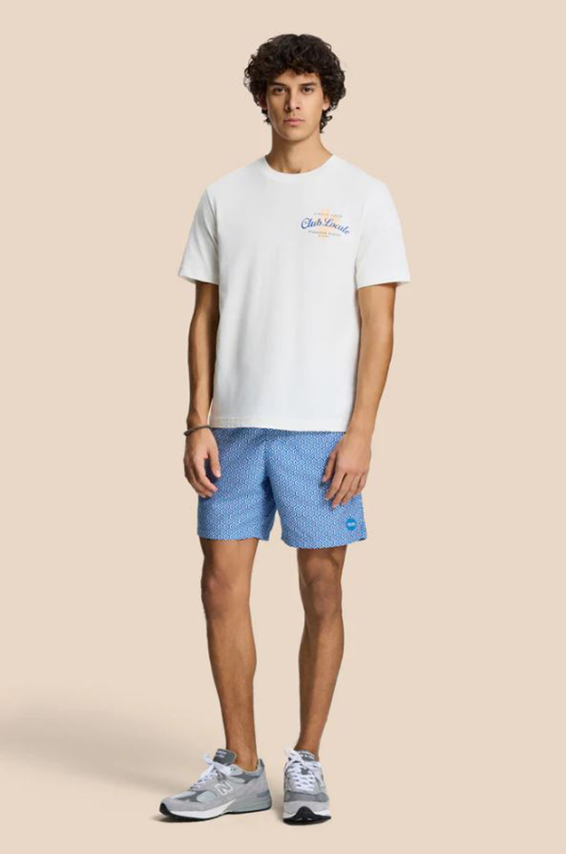 Blue cobalt zwemshort Mike geo tyle Shiwi 