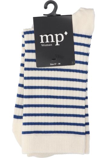 Gestreepte blauw en wit kousen MP Denmark 