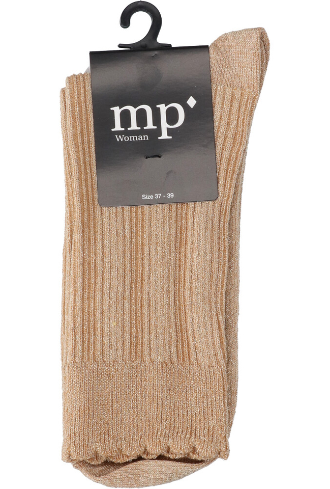 Gouden kousen met glitter MP Denmark