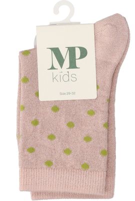 Roze glitter sokken met groene stippen Mp Denmark