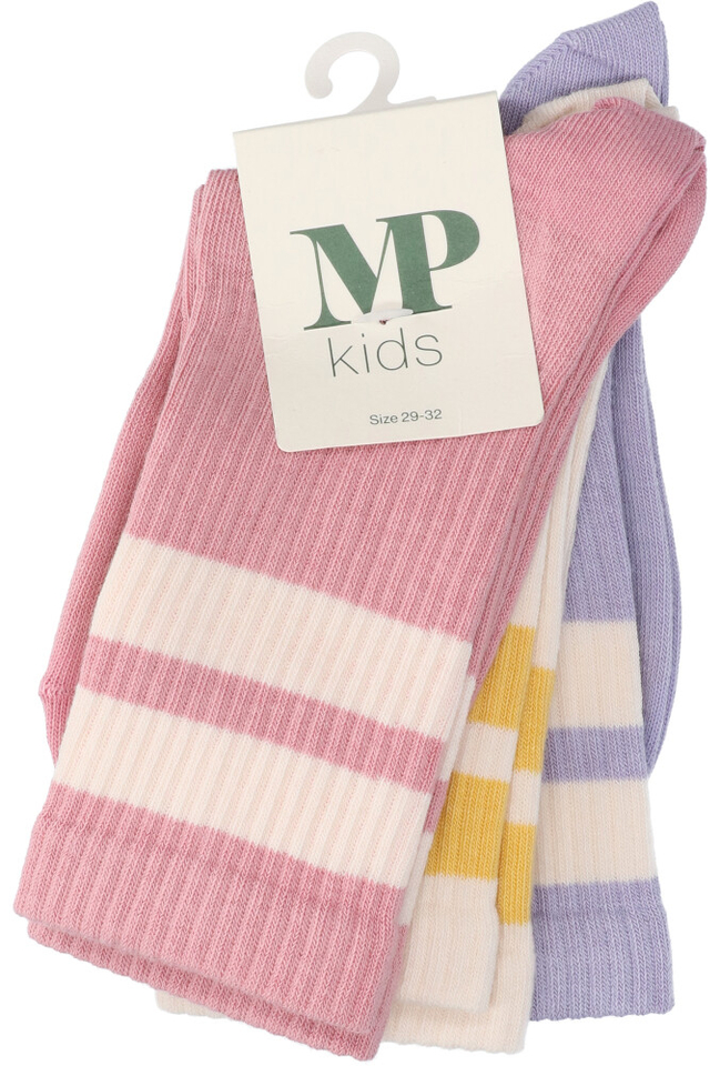 Multicolor 3-pack kousen MP Denmark