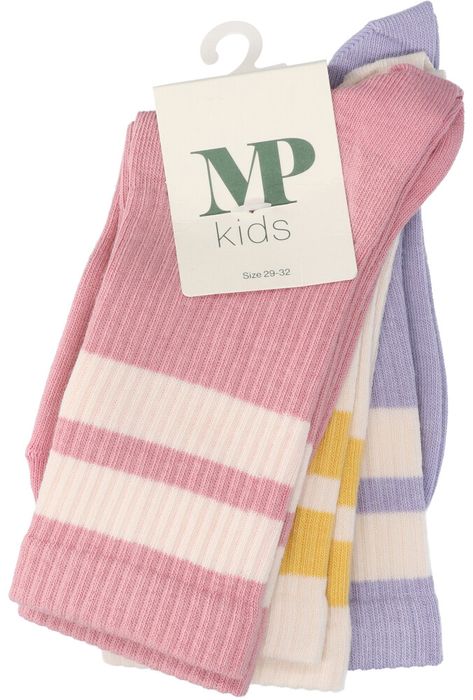 Multicolor 3-pack kousen MP Denmark