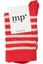 Rood met beige gestreepte kousen MP Denmark 