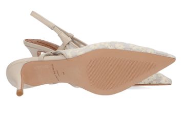 Ecru pumps met bloemen kurt Geiger 
