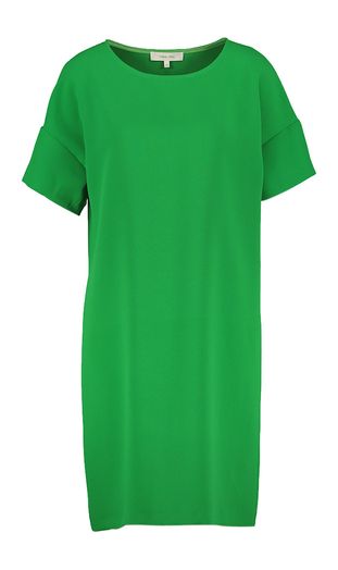 Felgroene jurk met boothals Marie Méro