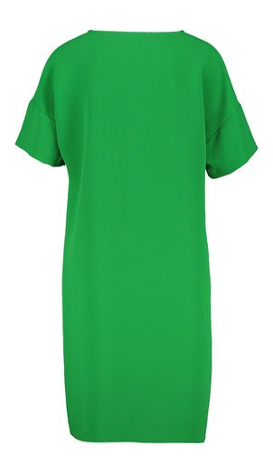 Felgroene jurk met boothals Marie Méro