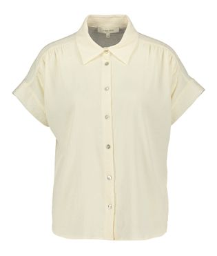 Marie Méro Ecru blouse met korte mouwen