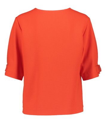 Rode bloes met v-hals en 3/4 mouwen Marie Méro 