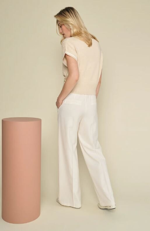 Beige lange geklede broek Marie Mero