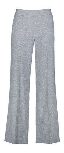 Blauwe wijde broek met plooi Marie Mero