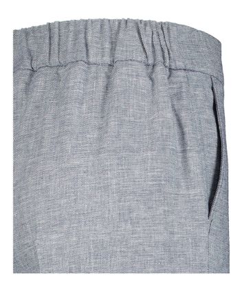 Blauwe wijde broek met plooi Marie Mero
