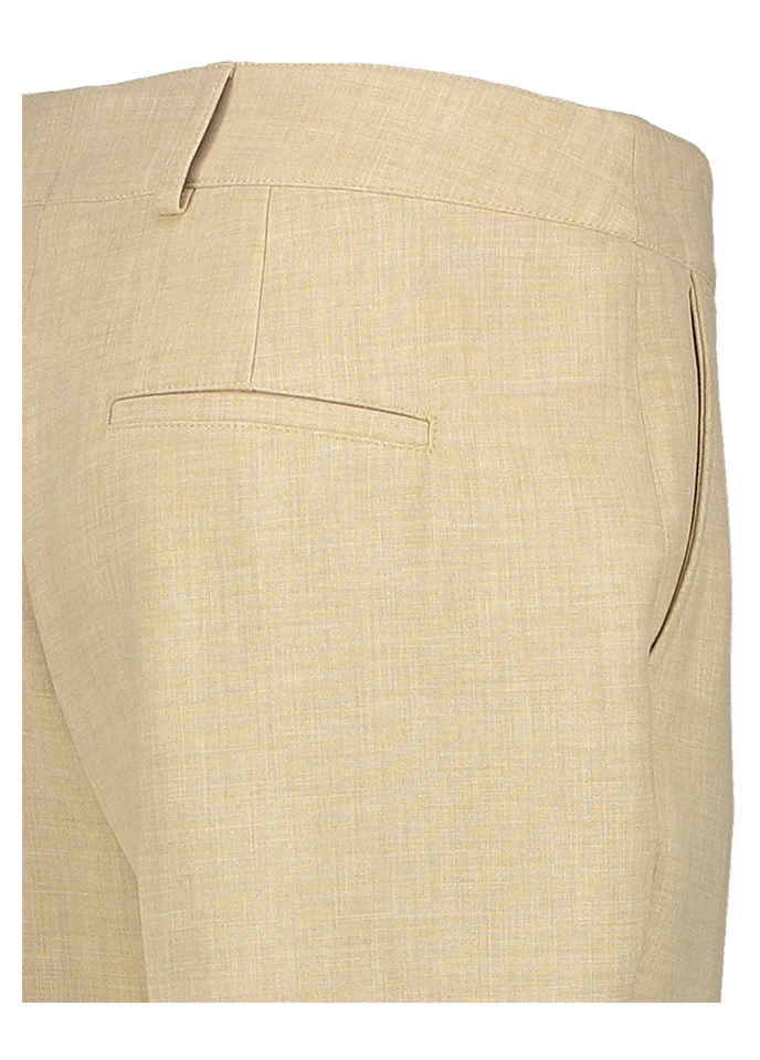 Beige geklede broek met plooi Marie Mero