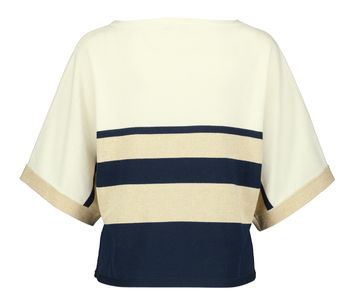 Cream navy gestreept  trui met lange mouwen Marie Mero 