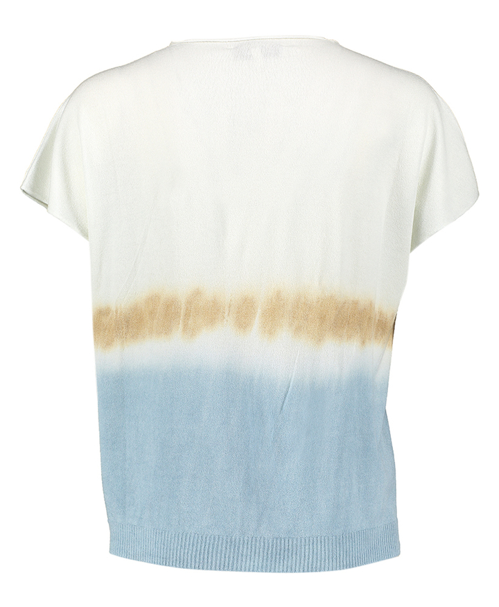 White+sky pull met v-hals en korte mouwen Marie Mero 
