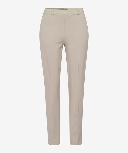 Ecru lange broek Lillyth Raphaela By Brax
