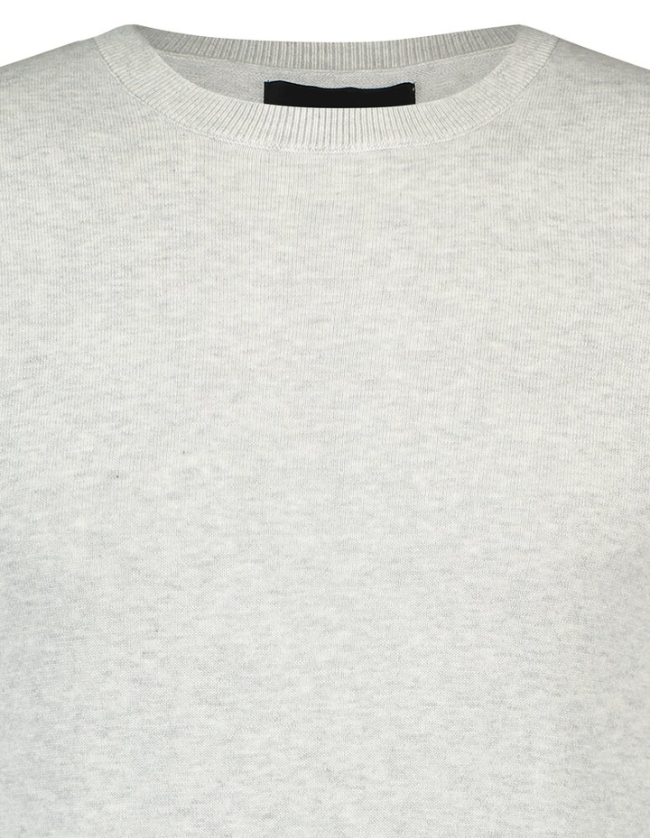 Lichtgrijze katoenen pull met ronde hals Bart Saint Steve
