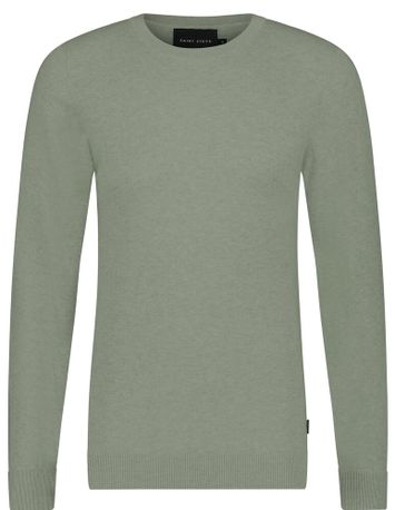 Kaki katoenen pull met ronde hals Bart Saint Steve