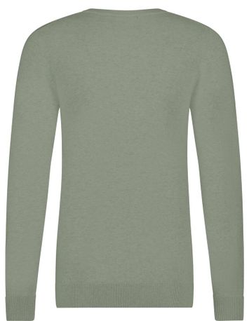 Kaki katoenen pull met ronde hals Bart Saint Steve