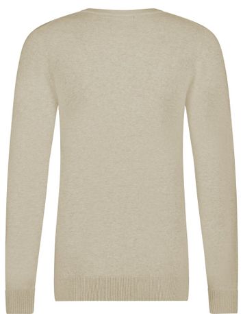 Zandkleurige katoenen pull met ronde hals Bart Saint Steve