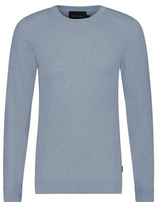 Saint Steve Blauwkleurige katoenen pull met ronde hals Bart