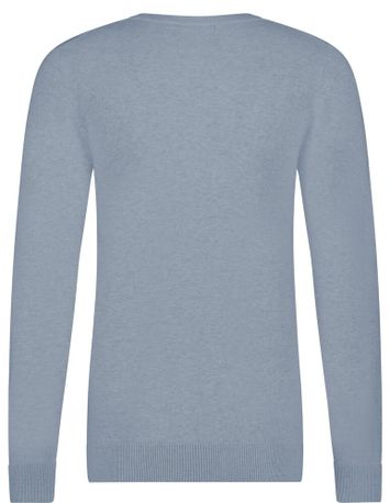 Blauwkleurige katoenen pull met ronde hals Bart Saint Steve