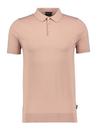Saint Steve Powder roze katoenen polo Chris