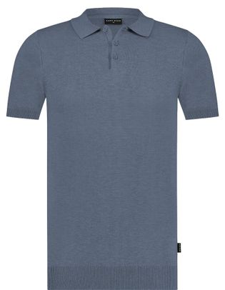 Saint Steve Iron blue katoenen polo Chris