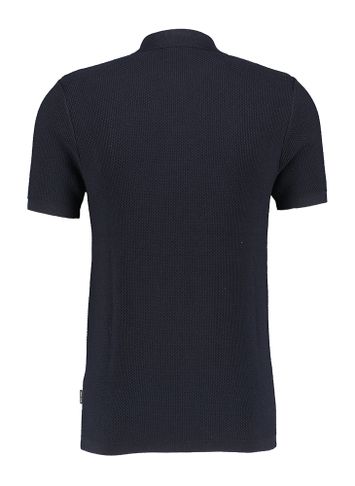 Donkerblauwe polo met structuur Stanley Saint Steve 