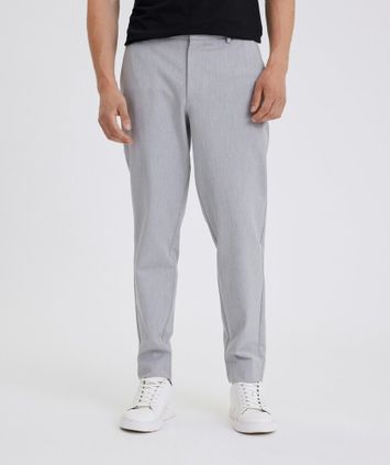 Lichtgrijze broek Theo Plain