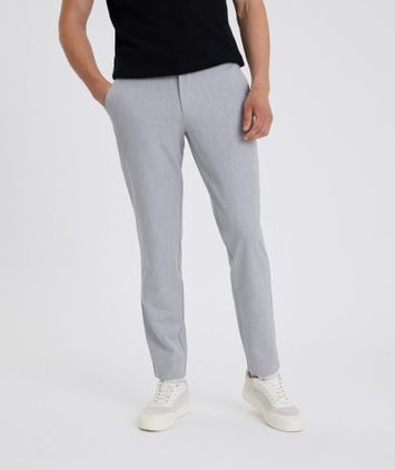 Lichtgrijze broek Josh Plain